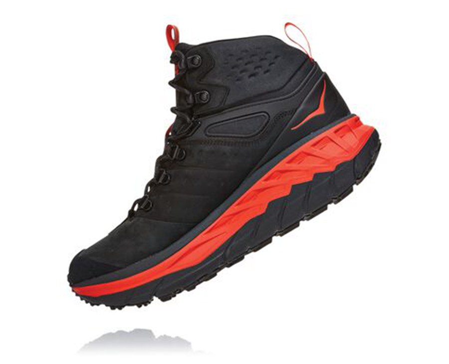 Hoka One One Wandelschoenen Heren - Stinson Mid Gore-Tex - Zwart - HO3275419